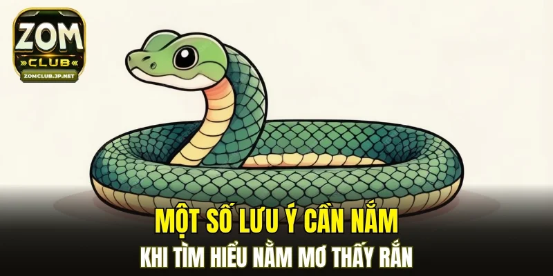 Một số lưu ý cần nắm khi tìm hiểu nằm mơ thấy rắn